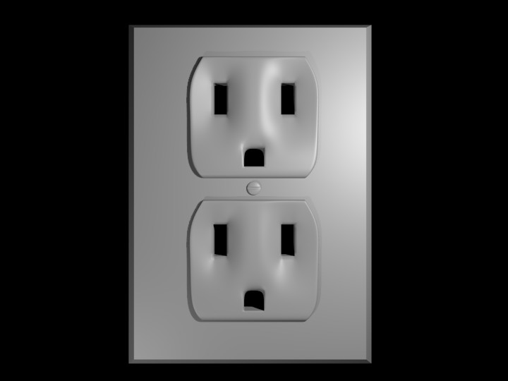 US Electric Wall Socket preview image 1
